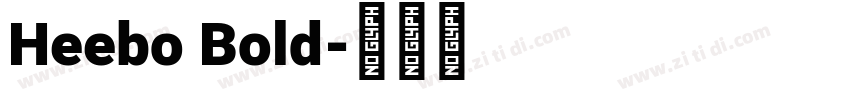Heebo Bold字体转换